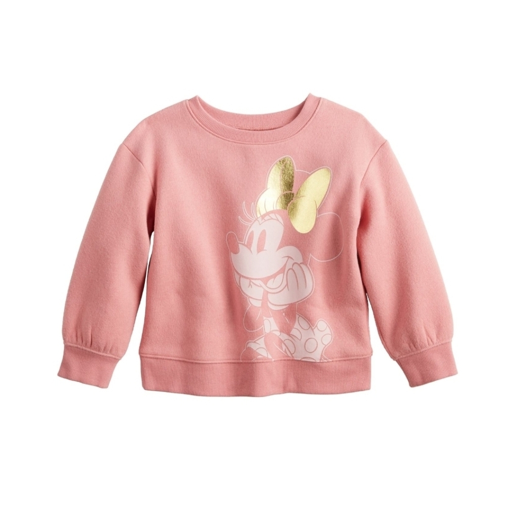 Disney Junping Beans Minnie Mouse Sweatshirt  ~ Cozy Lightweight Fleece